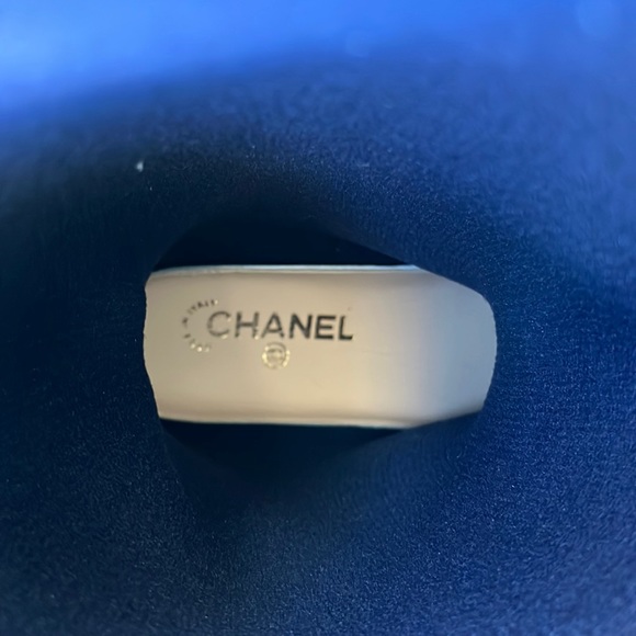 Authentic NWOB Chanel Navy Blue Rubber Camellia Flower Rain Boots - Picture 13 of 16